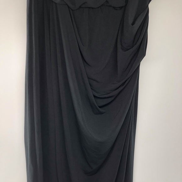 INC Asymmetric Scoop Neck Midi Wrap Front Dress - Picture 4 of 10